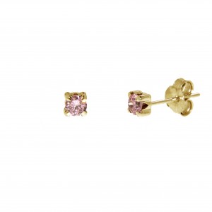 Gold earrings 10kt, 10-3BO